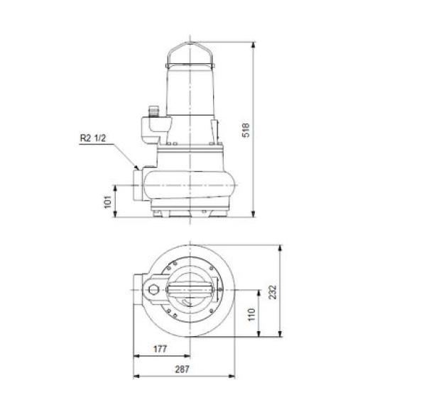 AP50 .65.10.3.V Grundfos 400V Tauchpumpe 99895444